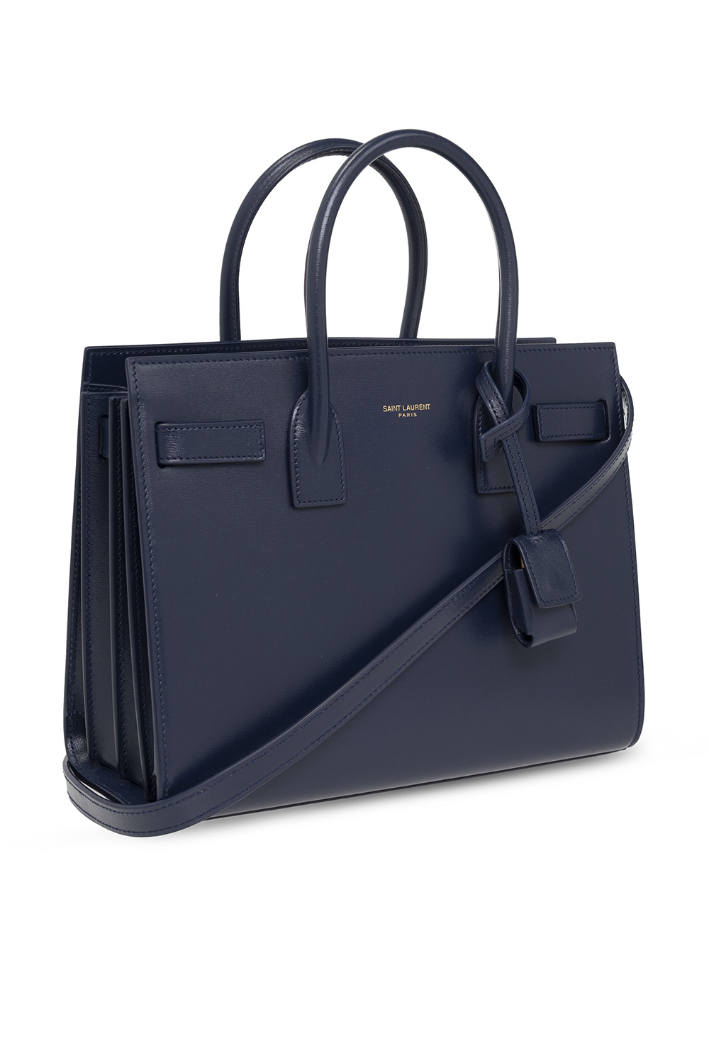 Navy blue 'Sac De Jour Baby' shoulder bag Saint Laurent